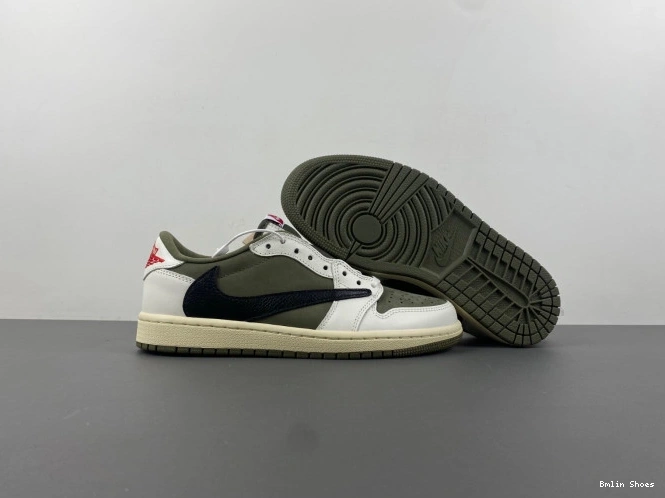 Bmlin Shoes OG TRAVIS X JORDAN AIR LOW SCOTT OLIVE DM7866-200 1 MEDIUM 0801